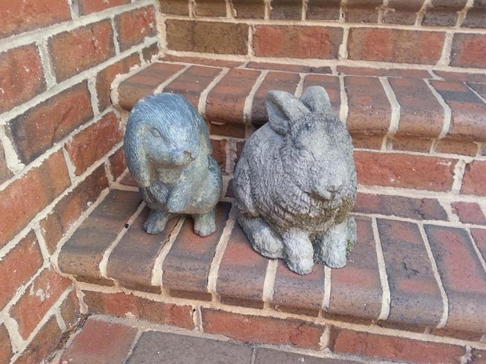 Rabbits - garden statuary