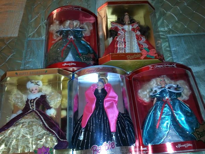 1995 - 1998 Holiday Barbies