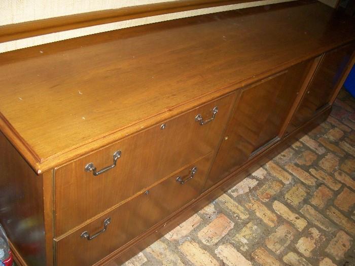 1960's long and low credenza