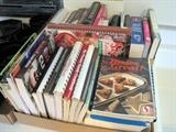 Just a few of the many cookbooks at this sale!