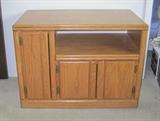 Oak entertainment center