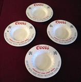 Coors advertising ashtrays