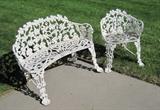 Cast iron garden furniture