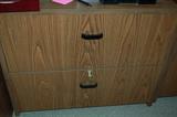 Wood file cabinet
