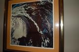  Framed outerspace photographs (Gemini XII, Mauritania El Djout Desert and Apollo VIII Southeastern United States Caribbean Sea)