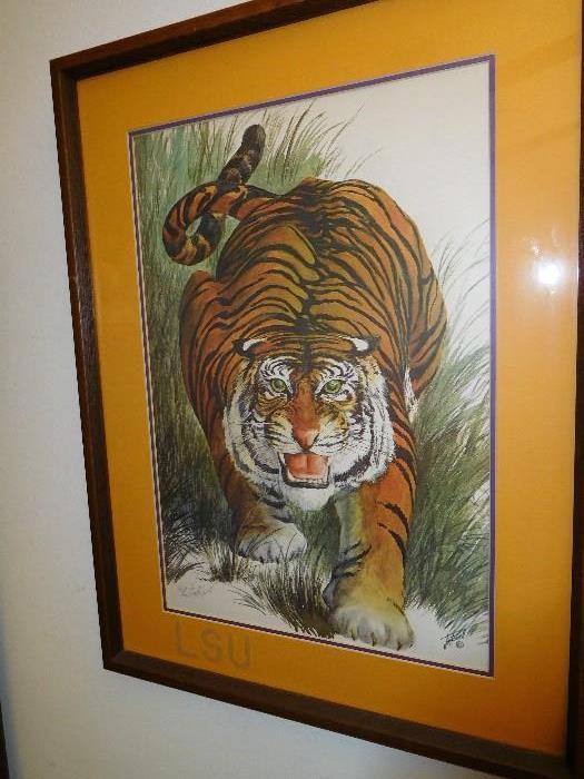 Signed and numbered 1/1000 tiger print