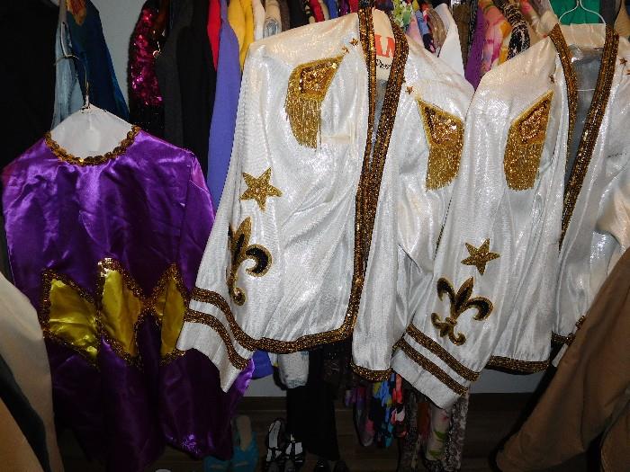 Saints & Mardi Gras costumes
