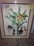 Salvador Dali Sun Flowers Water mark of Phyllis Lucas