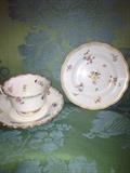 Lot of misc. Meissen plates, bowls, cups saucers