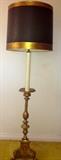 Bronze candlestick floor lamp,