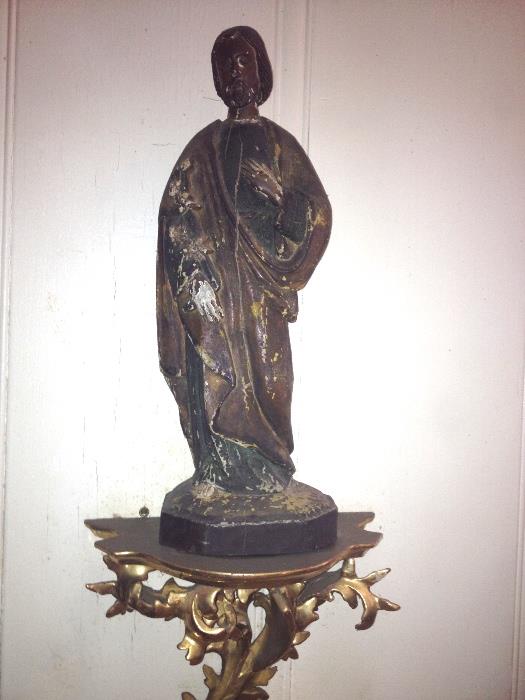 Santos, polychromed