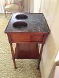 Antique Period cellerette with original brass liners,