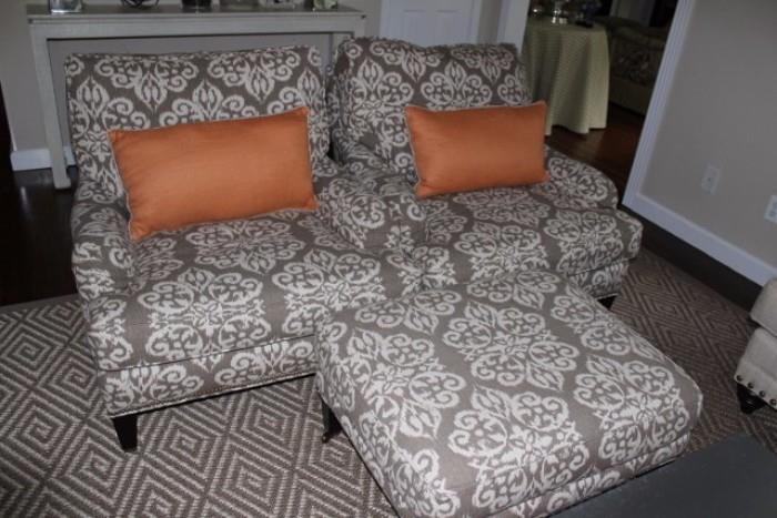 Upholstered Chairs & Ottoman