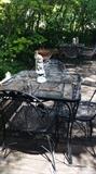 Iron garden furniture