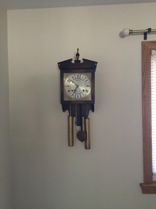 Gilbert winding wall clock