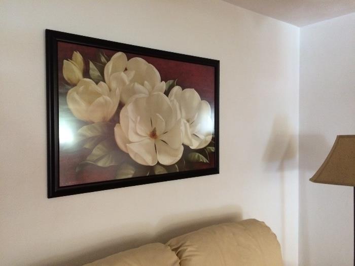 Framed under glass Lotus picture
