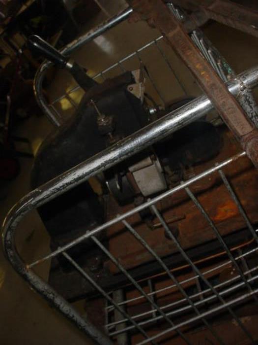 Old metal punch press