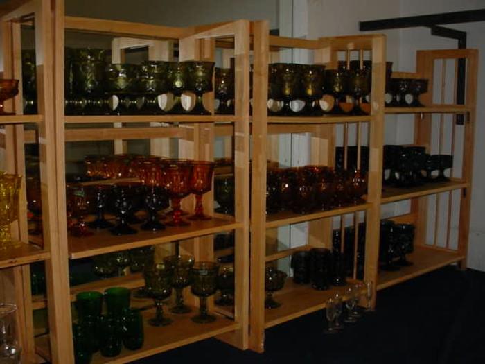 Sets, and sets of vintage glassware