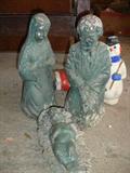 Concrete Nativity Scene