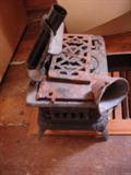 Toy Iron Stove Antique