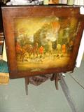 Game Table w/Hunt Scene