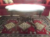 Marble top coffee table