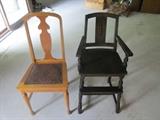 Birdseye ample chair and high chair