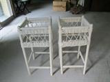 wicker plant stands
