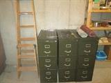 file cabinets and ladders