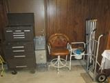 tool chest and 2 wheel cart