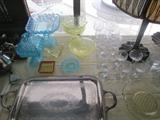 glassware and sterling items