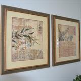 Floral themed, garden inspired framed art