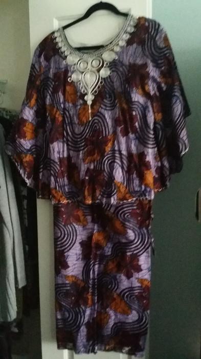 African and Hawaiian clothing, sarongs, scarves, belts and many beautiful accessories