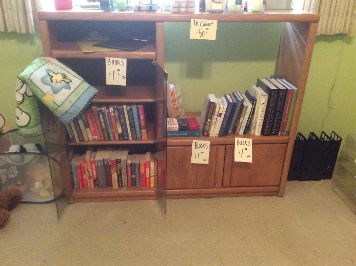 Books, cabinet