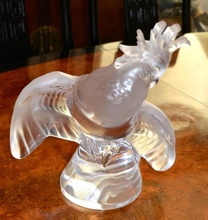 Lalique of France - Crystal Parrot