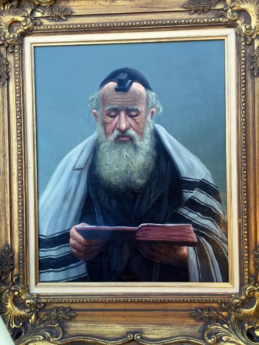 Original Oil on Canvas - Rabbi 