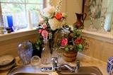 Vases, Silk Floral Arrangements