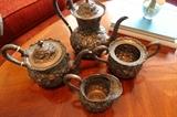 Sterling Repousse Tea Set