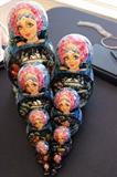 Matryoshka Hand Painted Dolls.  11 Doll Set.
