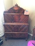 gorgeous bedroom set from the 1930's all pieces in good to great shape. this is dresser #1
