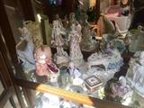 Tons of collectibles, Dresden lace, Kewpie doll, 