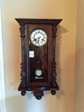 Antique wall clock - many other beautuful clocks not shown 