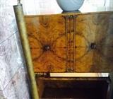 1930's burlwood Art Deco bar cabinet 