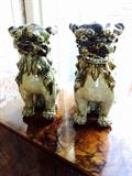 Pair of vintage foo dogs 