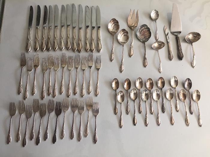 International Rhapsody Sterling Silver Flatware  - 49 Pieces  