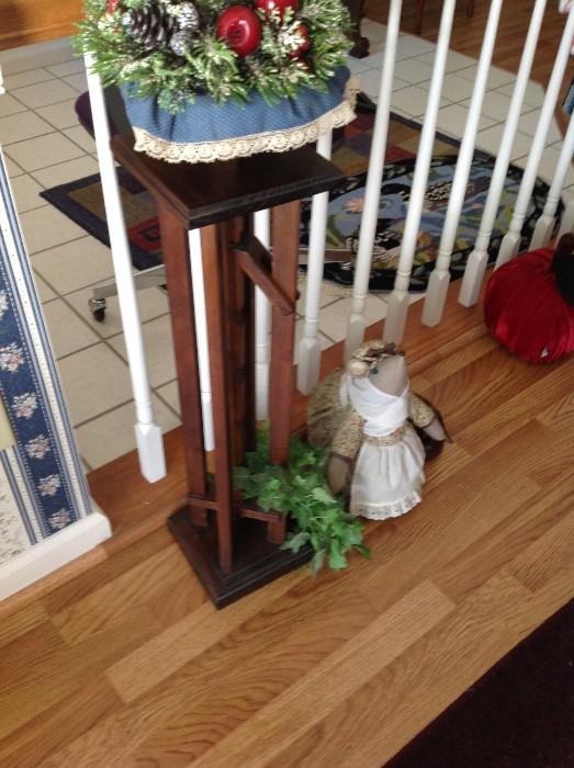 Square Wood Plant Stand $ 30.00