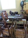 Antique Chairs,Antique Workshop Equipment 