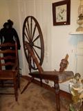 Antique Southern Flax(Spinning Wheel)
