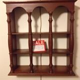 Vintage wood wall curio