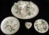 Wedgwood Wild Strawberry child's miniature tea set